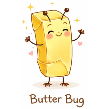 Butter Bug  DTF Iron on Transfer