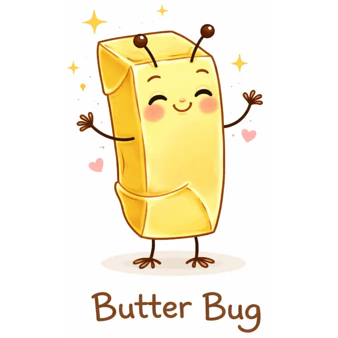 Butter Bug  DTF Iron on Transfer