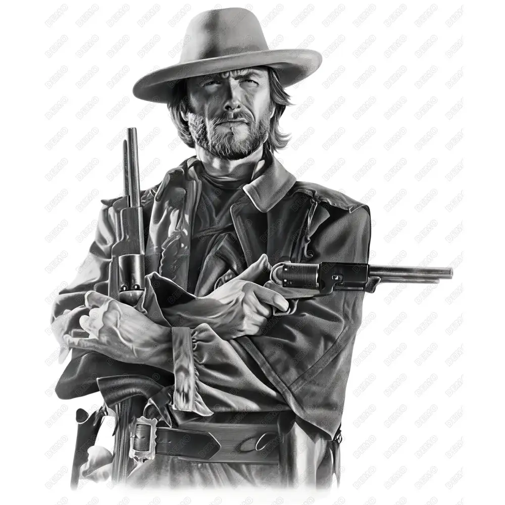 Clint Eastwood  DTF Iron on Transfer