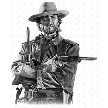Clint Eastwood  DTF Iron on Transfer