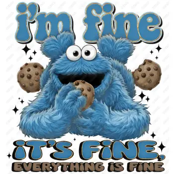 Cookie Monster  Sesame street  DTF  Shirt Iron on Transfer N8