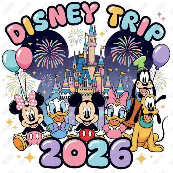 Disney Vacation Trip Custom  DTF  Iron on Transfer