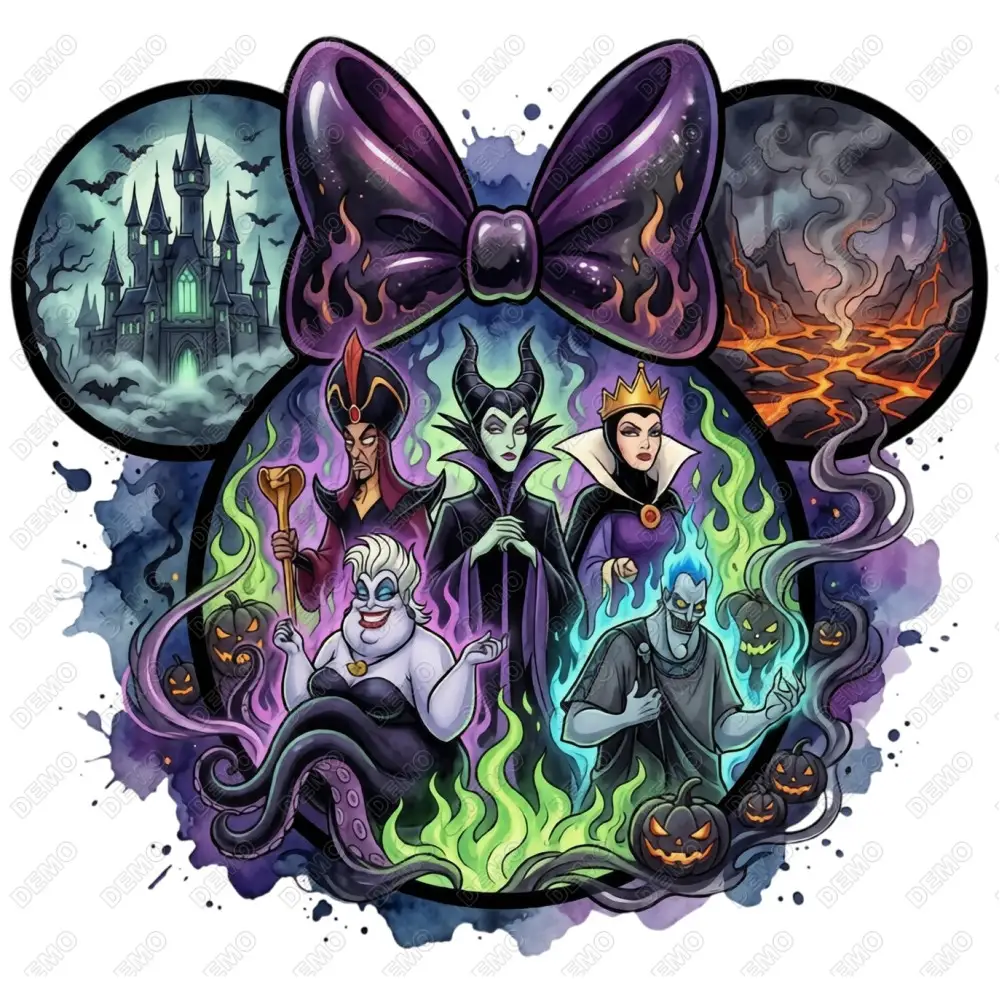 Disney villains   Shirt  DTF Iron on Transfer