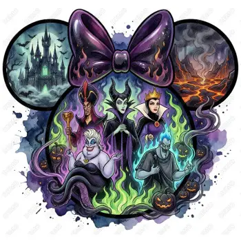Disney villains   Shirt  DTF Iron on Transfer