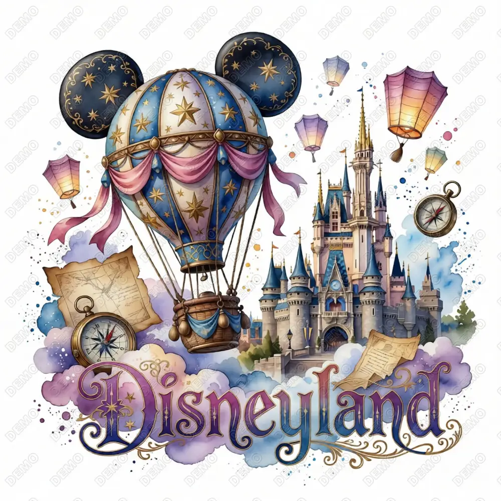 Disneyland  DTF  Shirt Iron on Transfer N7