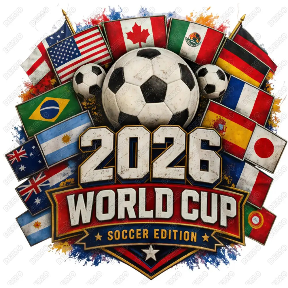 FIFA World Cup 2026  DTF  Shirt Iron on Transfer N2