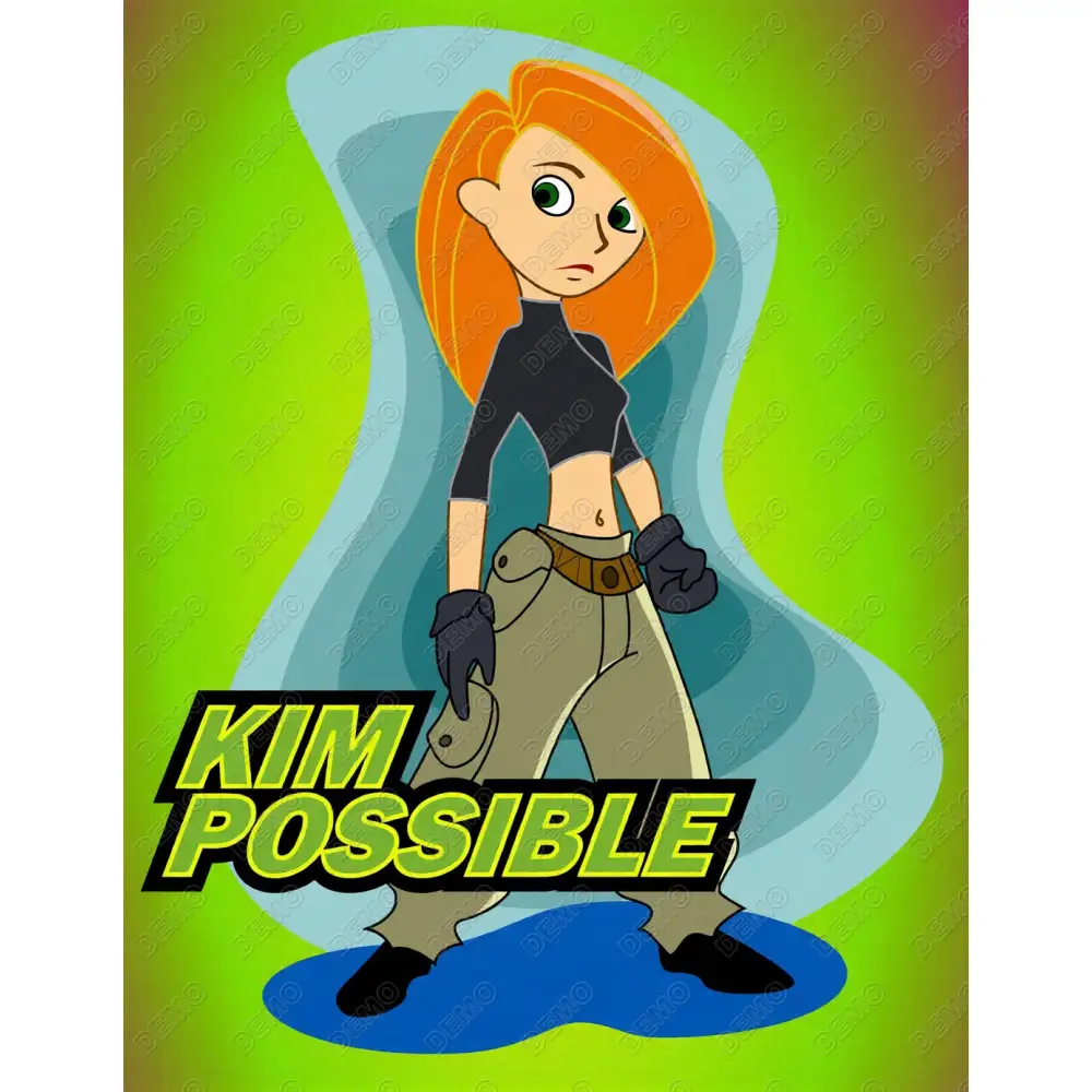 Kim Possible DTF  Shirt Iron on Transfer