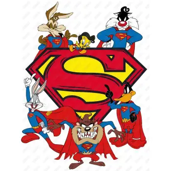 Looney Tunes  Superman DTF Iron on Transfer