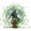 Mandalorian, and Grogu  Master Yoda  DTF  Shirt Iron on Transfer