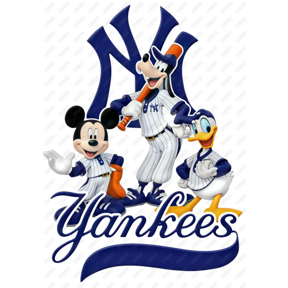 NEW YORK YANKEES MICKEY MOUSE DISNEY Baseball DTF  Iron on Transfer