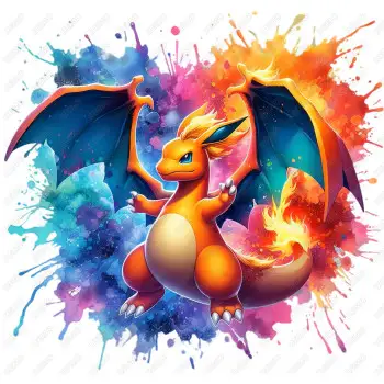 Pokémon Charizard  DTF  Iron on Transfer