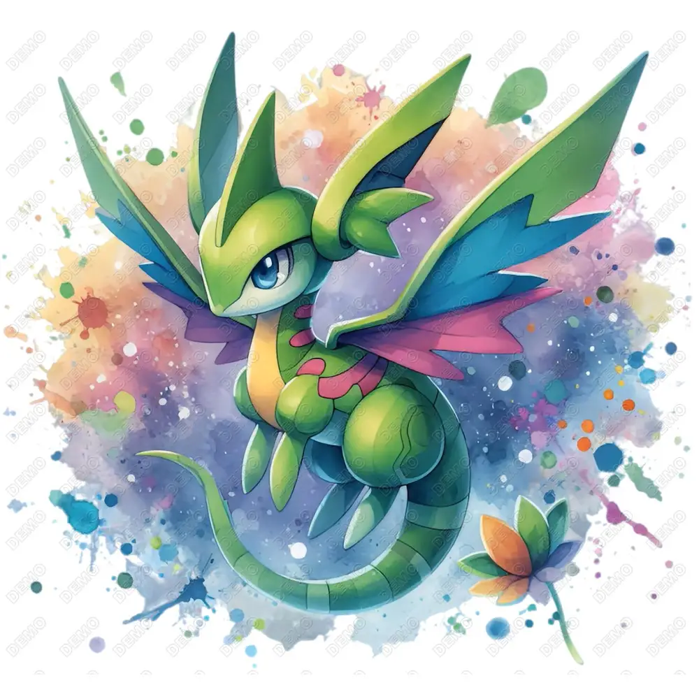 Pokémon Flygon   DTF  Iron on Transfer