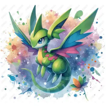 Pokémon Flygon   DTF  Iron on Transfer