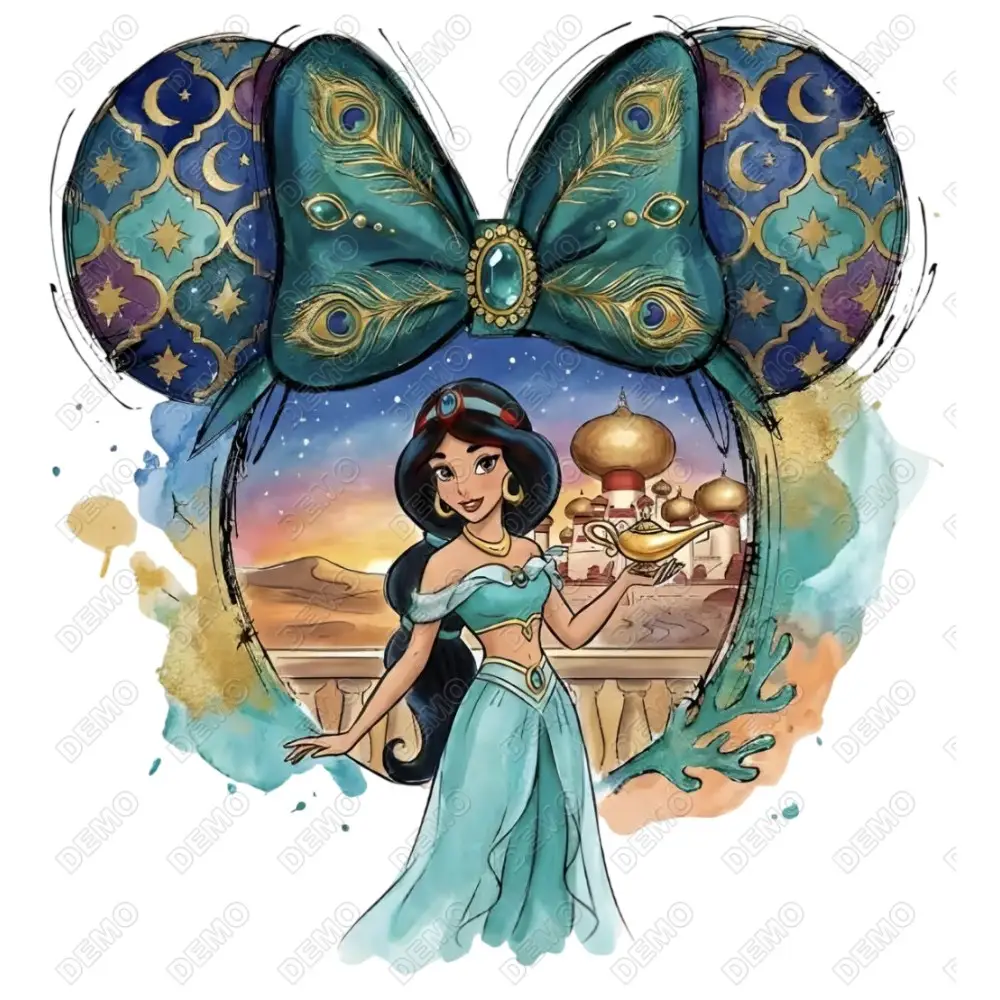 Princess Jasmine  Disney DTF Iron on Transfer