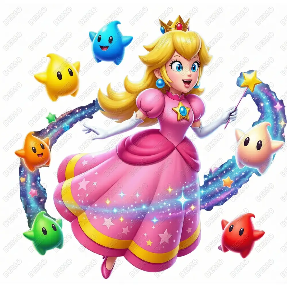 Princess Peach DTF  Shirt Iron on Transfer