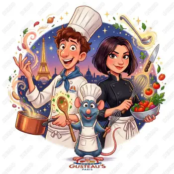Ratatouille  DTF Iron on Transfer N4