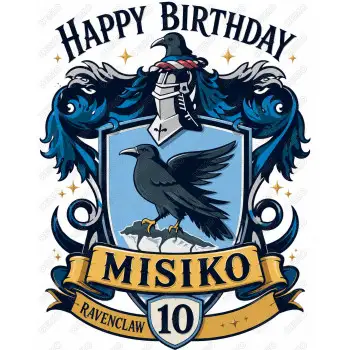 Ravenclaw Harry Potter Birthday  Personalized  Custom  DTF  Shirt Iron on Transfer