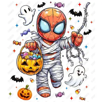 Spider Man Halloween DTF  Shirt Iron on Transfer