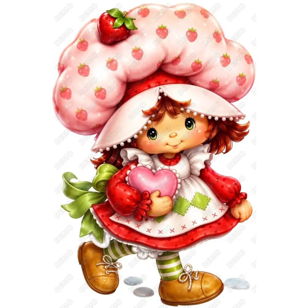 Strawberry Shortcake   DTF Iron on Transfer N40