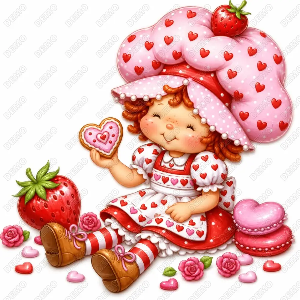 Strawberry Shortcake DTF   Iron on Transfer  N89