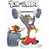 Tom and Jerry  Fitness DTF  Iron on Transfer