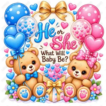 Boy or Girl Gender Reveal  DTF Iron on Transfer