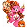 Care Bear Birthday Fall Season  DTF Shirt Iron on Transfer