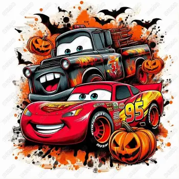 Cars  Halloween DTF Iron on Transfer N18