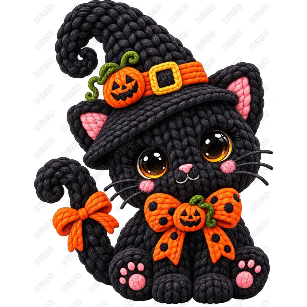 Cat  Halloween DTF  Iron on Transfer N5