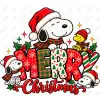 Christmas Peanuts Snoopy  DTF  Shirt Iron on Transfer N32