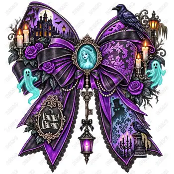 Disney Haunted Mansion Halloween  DTF Iron on Transfer