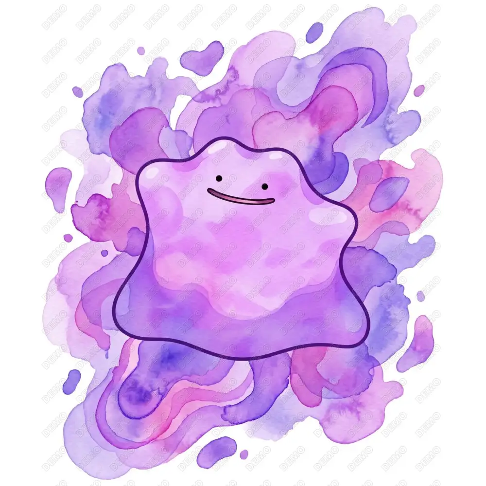 Ditto Pokemon DTF  Iron on Transfer