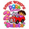 Dora  Birthday  Custom  DTF Shirt Iron on Transfer N15