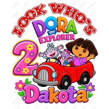 Dora  Birthday  Custom  DTF Shirt Iron on Transfer N15