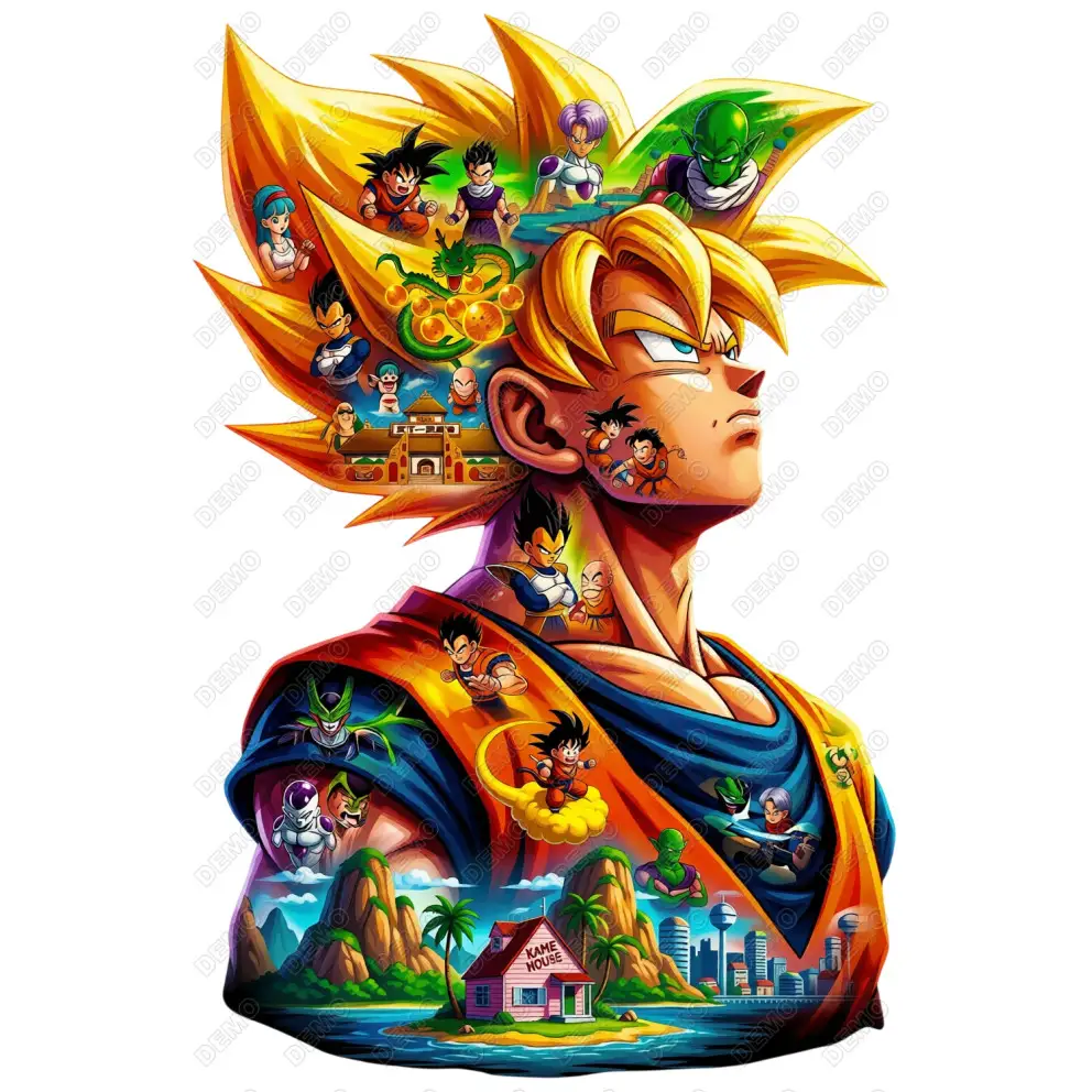 Dragon Ball Son Goku  DTF  Iron on Transfer