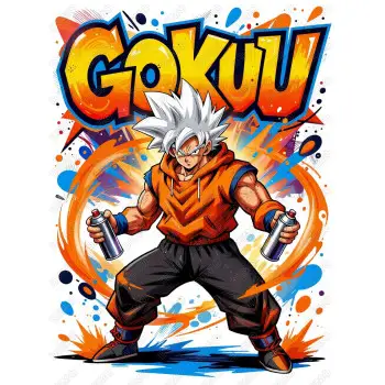 Dragon Ball Son Goku  DTF  Iron on Transfer N45
