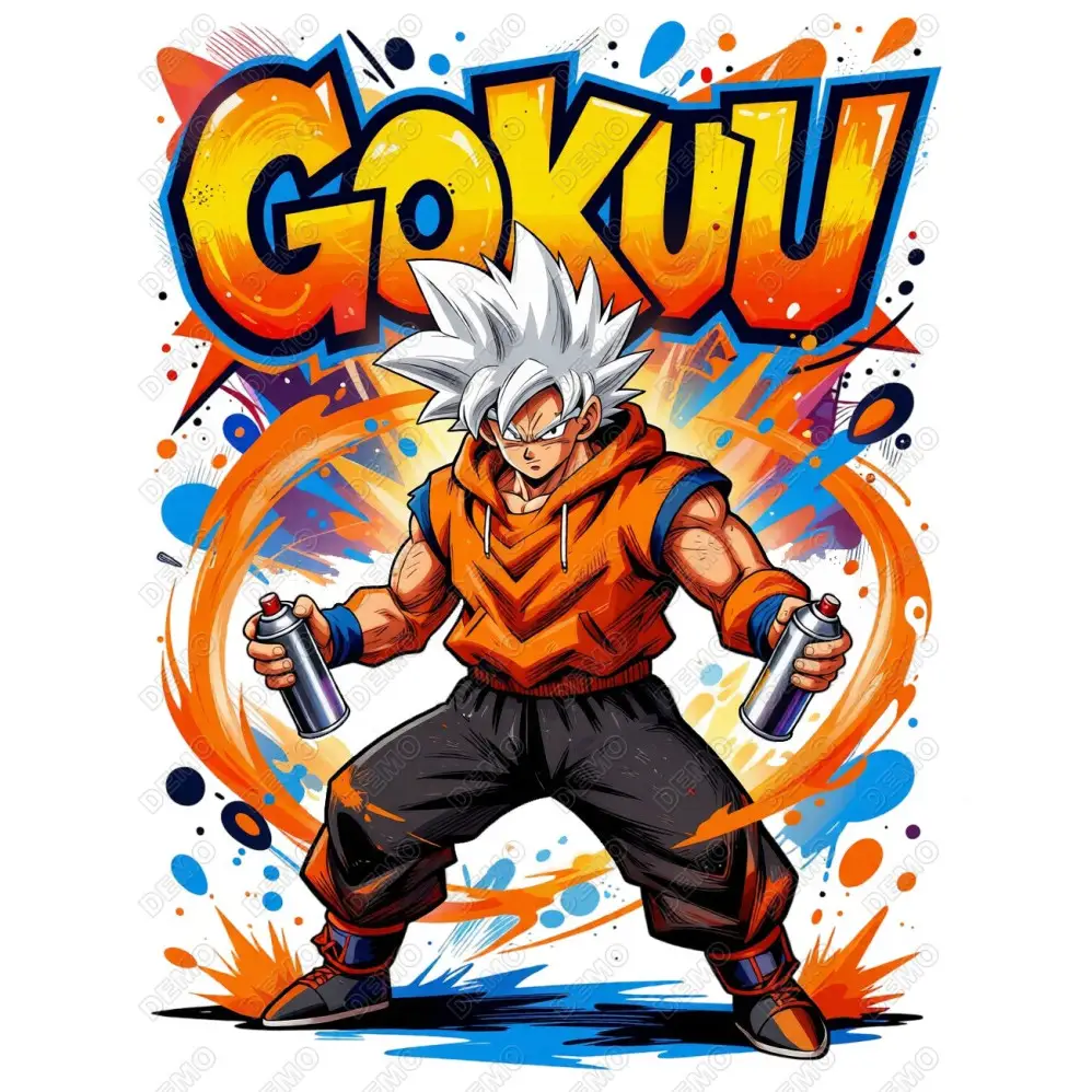Dragon Ball Son Goku  DTF  Iron on Transfer N45