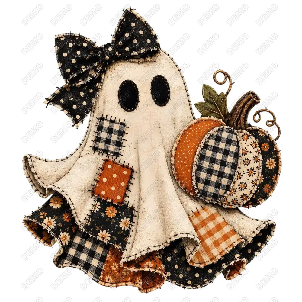 Ghost Cute Halloween DTF  Iron on Transfer