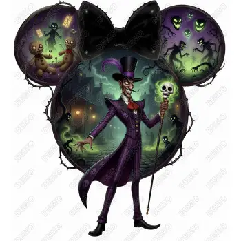 Halloween Disney  Dr Facilier Disney Villain  DTF  Shirt Iron on Transfer