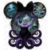 Halloween Disney  Ursula  DTF  Shirt Iron on Transfer