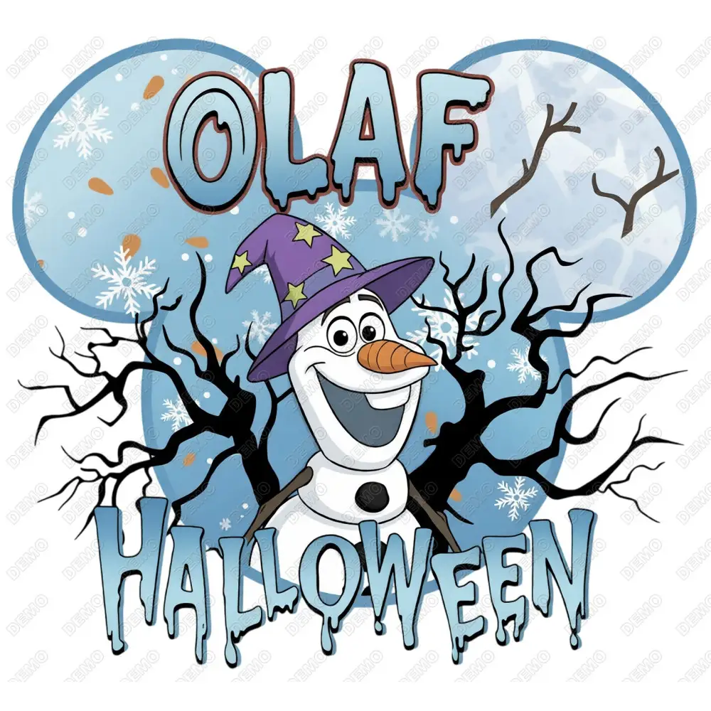 Halloween Olaf  DTF  Shirt Iron on Transfer