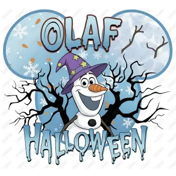 Halloween Olaf  DTF  Shirt Iron on Transfer