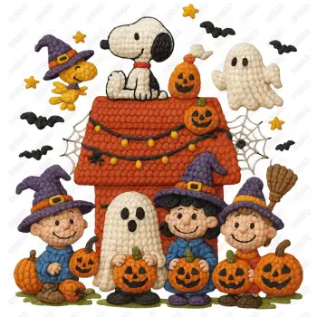 Halloween Peanuts Pumpkin  DTF  Shirt Iron on Transfer