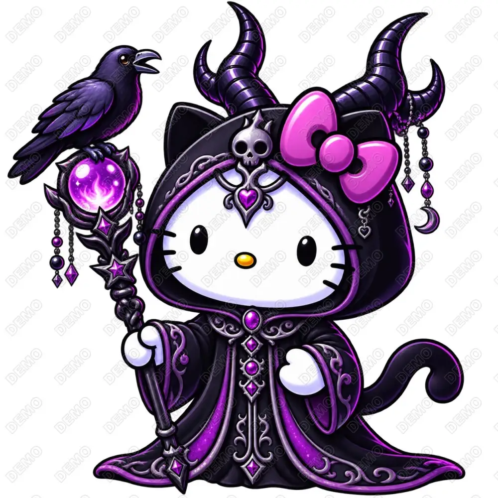 Hello Kitty  Halloween DTF  Iron on Transfer N57