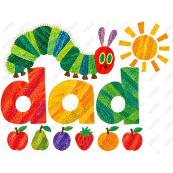 Hungry Caterpillar  Dad  DTF  Iron on Transfer
