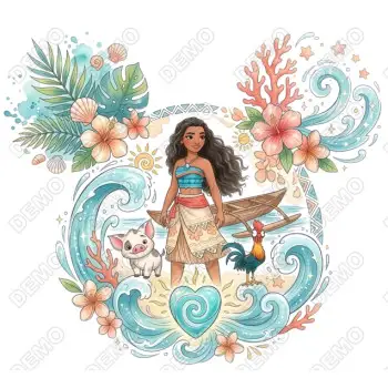 Moana  Disney DTF Iron on Transfer N8
