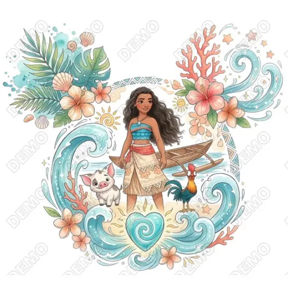 Moana  Disney DTF Iron on Transfer N8