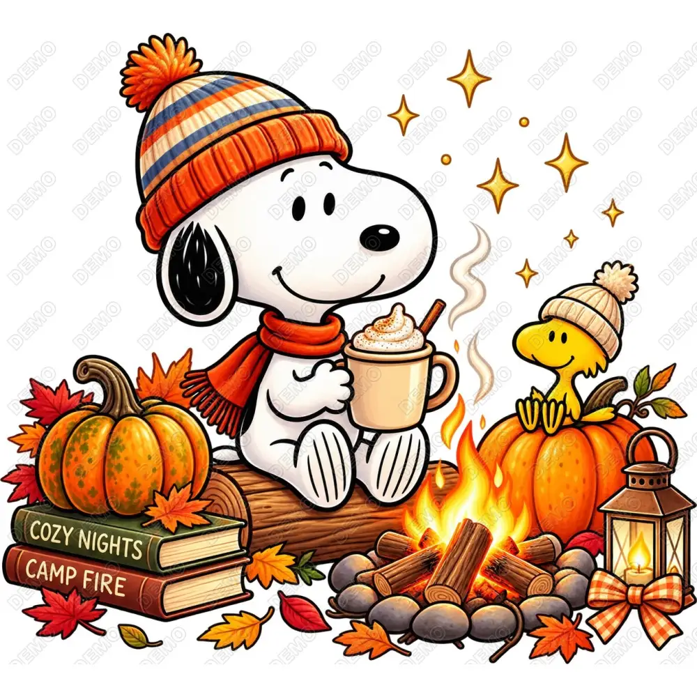 Peanuts  Fall Season DTF Iron on Transfer N5