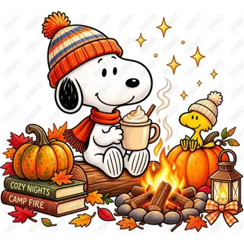 Peanuts  Fall Season DTF Iron on Transfer N5