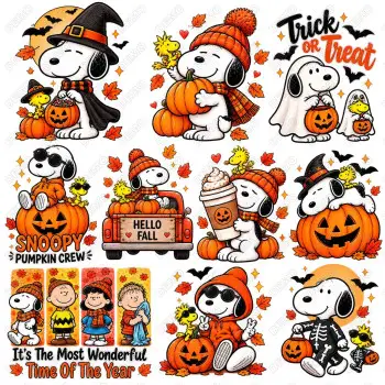 Peanuts Snoopy  DTF   Iron on Transfer  Set
